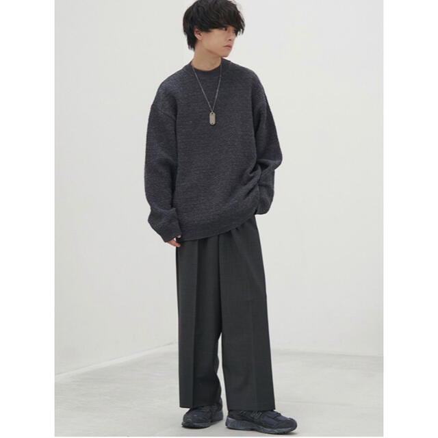 LIDNM MERINO WOOL BAGGY SLACKS Sサイズ