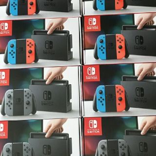 新品未開封　任天堂スイッチ　ネオン7台　ブラック8台(家庭用ゲーム機本体)