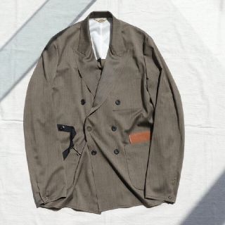 サンシー(SUNSEA)のSUNSEA 20ss SNM4 DOUBLE-BREASTED JACKET(テーラードジャケット)