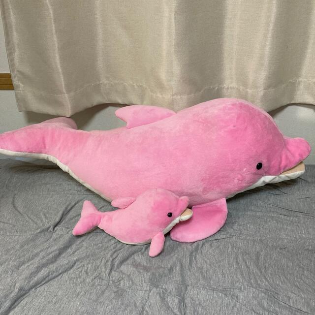 京都水族館 くじ1等 ピンクイルカぬいぐるみ エンタメ/ホビーのおもちゃ/ぬいぐるみ(ぬいぐるみ)の商品写真