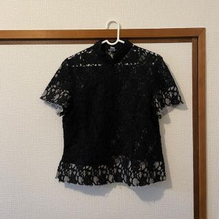 COMME des GARCONS COMME des GARCONS / コムコム | 2007SS | レース フリル Tシャツ | SS | ブラック | レディース