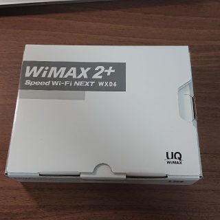 エヌイーシー(NEC)の【美品】Speed Wi-Fi NEXT WX06　UQWiMAX　ルーター(PC周辺機器)