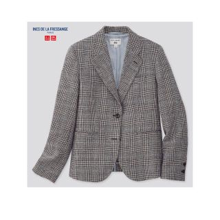 ユニクロ(UNIQLO)の【新品タグ付き】イネスドラフレサンジュ　ツイードジャケット(テーラードジャケット)