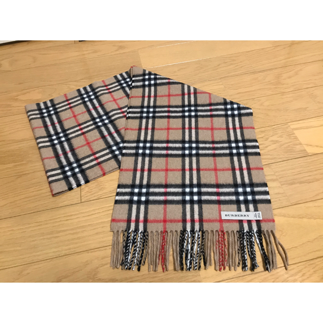 BURBERRY バーバリー マフラー カシミア100% 未使用に近い 訳有