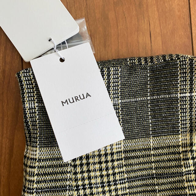 MURUA(ムルーア)のMURUA チェック　スカート　フリーサイズ レディースのスカート(ひざ丈スカート)の商品写真