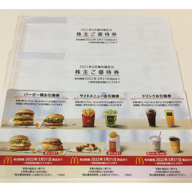 マクドナルド 株主優待 2冊+2枚 【内祝い】 lecoupe-chou.fr