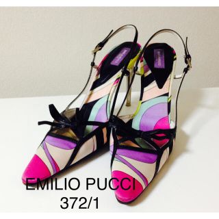 エミリオプッチ(EMILIO PUCCI)のエミリオプッチ　シルク　サテン　パンプス　371/2(ハイヒール/パンプス)