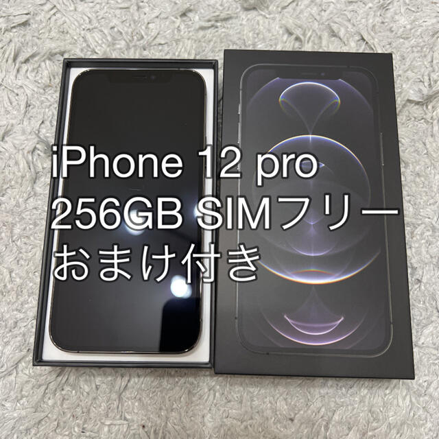 美品】iPhone 12 pro グラファイト 256 GB SIMフリー 【SALE／55%OFF】 51.0%OFF 