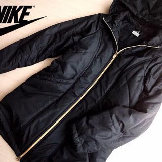 ナイキ(NIKE)の未使用 Mサイズ NIKE ナイキ 中綿ロングジャケット/コート ブラック(ブルゾン)