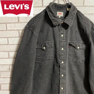 リーバイス(Levi's)の90s 古着 リーバイス  ブラックデニムシャツ ビッグシルエット ゆるだぼ(シャツ)