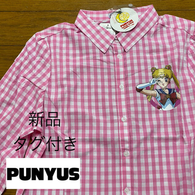 PUNYUS(プニュズ)の＊即購入OK＊PUNYUS◉セーラー5戦士プリントギンガムチェックシャツ レディースのトップス(シャツ/ブラウス(長袖/七分))の商品写真