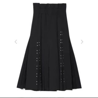 アメリヴィンテージ(Ameri VINTAGE)のAMERI  CHASM SCREEN SKIRT black/S(ロングスカート)