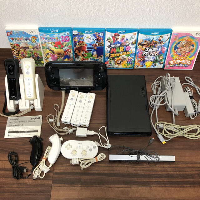 ニンテンドー　WiiU ウィーユー　本体　すぐ遊べる　ソフト　付属品セットNintendoカラーブラック