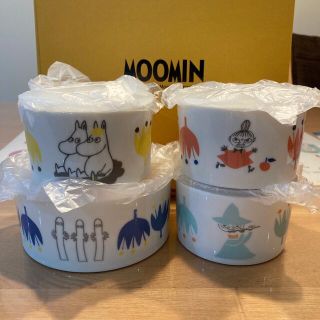 【未使用品】ムーミン（MOOMIN）保存容器4個(容器)