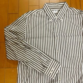 ユニクロ(UNIQLO)のUNIQLO ユニクロ　エクストラファインコットンブロードストライプシャツ(シャツ/ブラウス(長袖/七分))