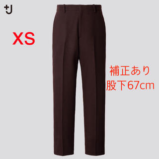 ユニクロ(UNIQLO)の+Jウールブレンドイージーパンツ XS ダークブラウン(スラックス)