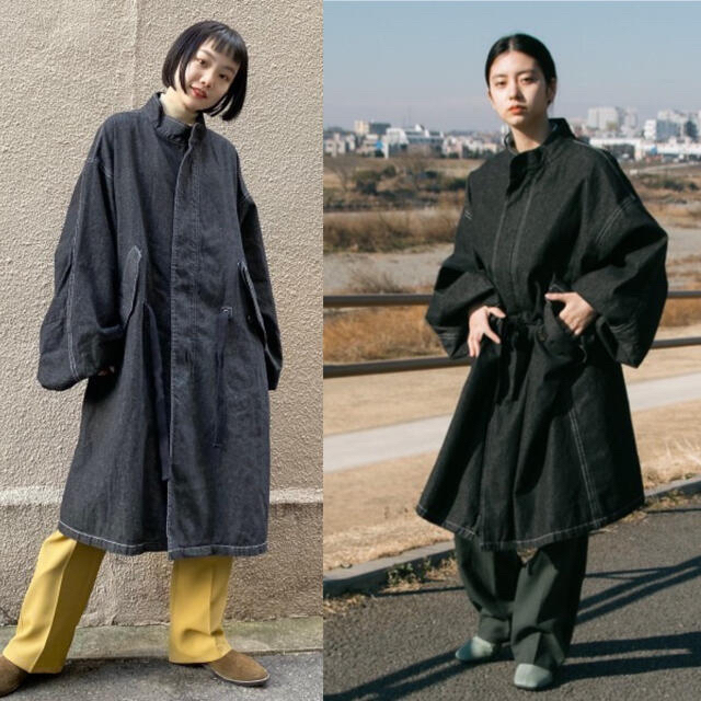 BEAUTY&YOUTH UNITED ARROWS(ビューティアンドユースユナイテッドアローズ)のWHIMSIC M65デニムフィールドコート　カスタネ メンズのジャケット/アウター(モッズコート)の商品写真