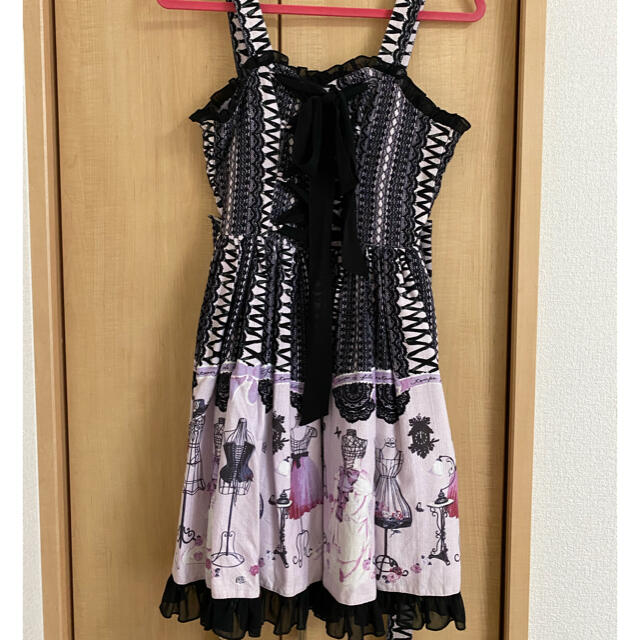 metamorphose temps de fille(メタモルフォーゼタンドゥフィーユ)のメタモ♡Lace up dollシリーズJSK レディースのワンピース(ひざ丈ワンピース)の商品写真