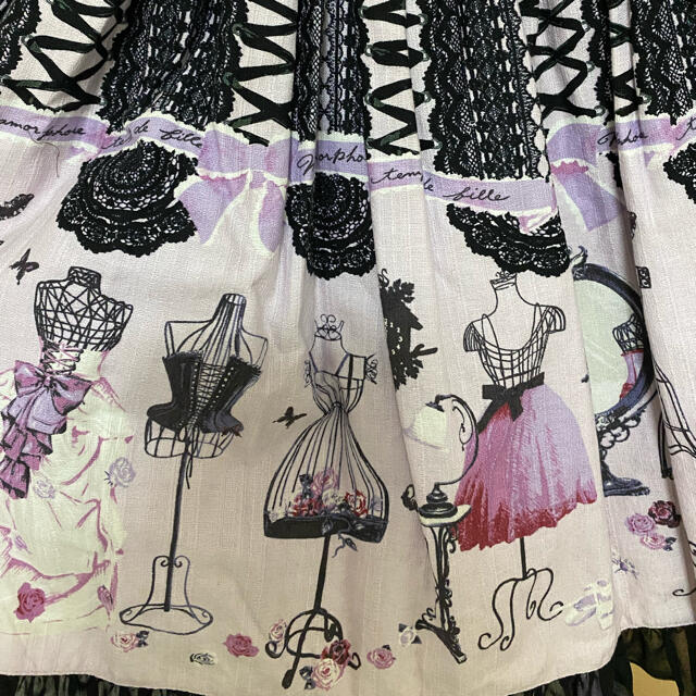 metamorphose temps de fille(メタモルフォーゼタンドゥフィーユ)のメタモ♡Lace up dollシリーズJSK レディースのワンピース(ひざ丈ワンピース)の商品写真