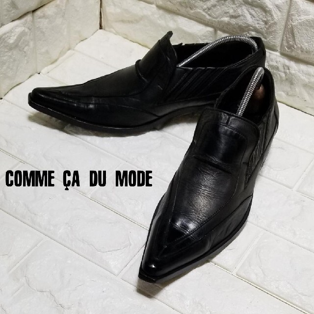 【COMME ,CA DU MODE】✿スリッポンsize25.0cm 黒✿