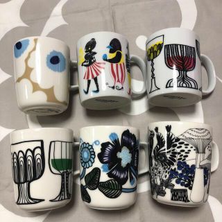 マリメッコ(marimekko)のマリメッコ　マグカップ　６個セット(食器)