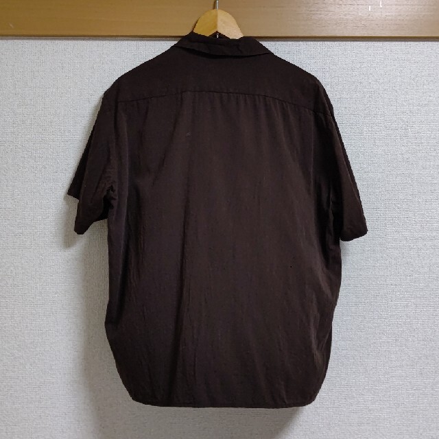 Dickies(ディッキーズ)のhash様専用（古着）Dickies　オープンカラーシャツ　半袖　ブラウン メンズのトップス(シャツ)の商品写真