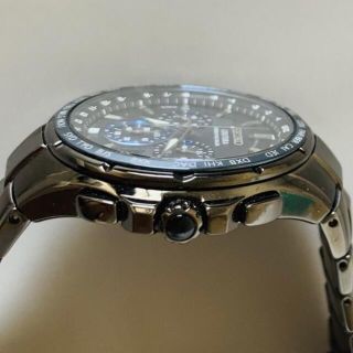 【新品】最高級セイコー 電波ソーラー SEIKO 強化IPブラック メンズ腕時計