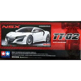 タミヤ 1/10電動RCカー NSX (TT-02シャーシ) 新品組立キットの通販 by