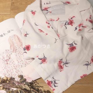 ジェラートピケ 花柄 ルームウェア(レディース)(イエロー/黄色系)の