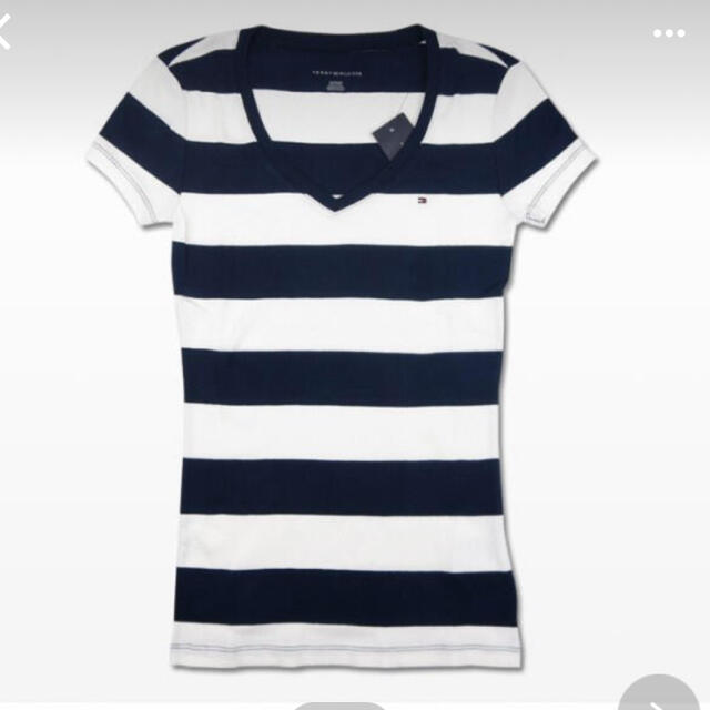 TOMMY HILFIGER(トミーヒルフィガー)のTommy Hilfiger トミーフィルフィガー　Tシャツ ボーダー　S レディースのトップス(Tシャツ(半袖/袖なし))の商品写真