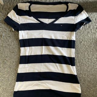 トミーヒルフィガー(TOMMY HILFIGER)のTommy Hilfiger トミーフィルフィガー　Tシャツ ボーダー　S(Tシャツ(半袖/袖なし))