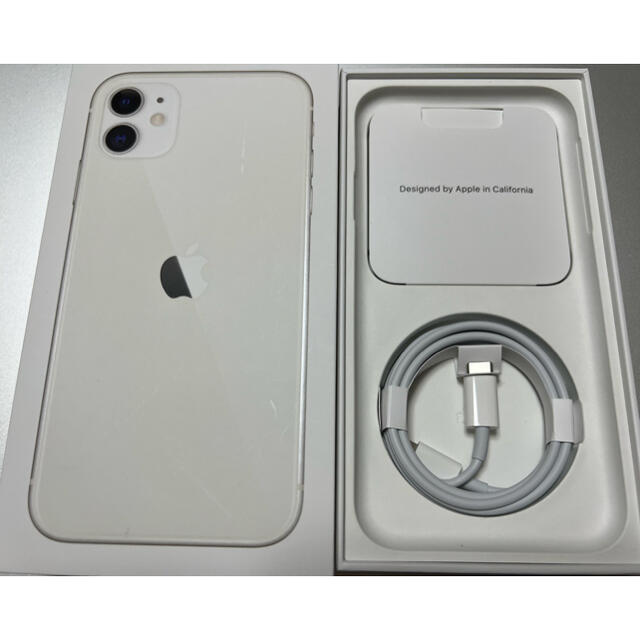 iPhone(アイフォーン)のiPhone 11 128GB バッテリー容量100% 美品　iFace付 スマホ/家電/カメラのスマートフォン/携帯電話(スマートフォン本体)の商品写真