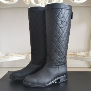 シャネル(CHANEL)のCHANEL　シャネル　ロングブーツ　ブラック(ブーツ)