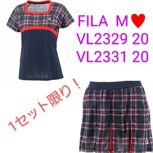 FILA フィラ レディーステニスウェア 上下セット VL2329331 M