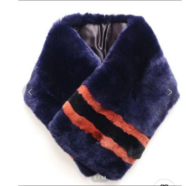 未使用 shareef ラビット FUR MUFFLER  ¥26400