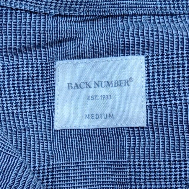 BACK NUMBER(バックナンバー)の（古着）チェックオープンカラーシャツ　グレー メンズのトップス(シャツ)の商品写真