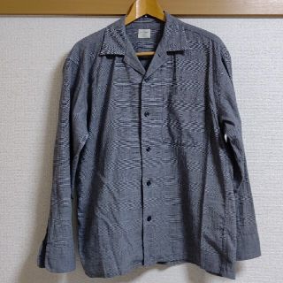 バックナンバー(BACK NUMBER)の（古着）チェックオープンカラーシャツ　グレー(シャツ)