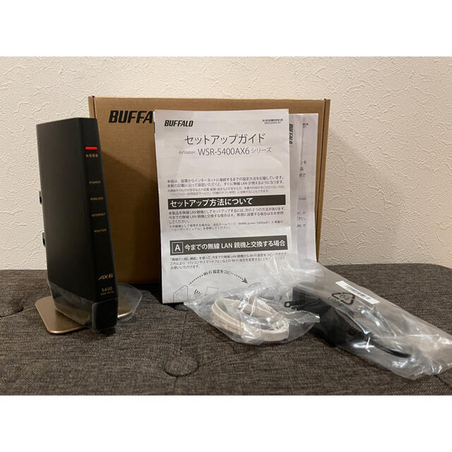 【超美品】バッファロー Wi-Fi 無線LAN WSR-5400AX6/NMB