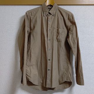 バックナンバー(BACK NUMBER)の（古着）back number　レギュラーシャツ　Mサイズ　ベージュ(シャツ)