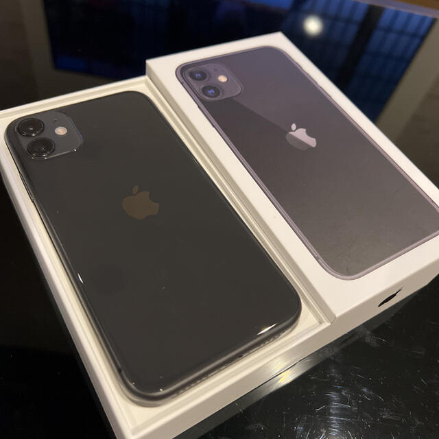 iPhone(アイフォーン)の【美品】iPhone 11 SIMフリー 128GB ブラック バッテリー96% スマホ/家電/カメラのスマートフォン/携帯電話(スマートフォン本体)の商品写真