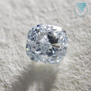 0.116 ct L. GRNSH BLUE VS2 天然 ブルー ダイヤ(リング(指輪))