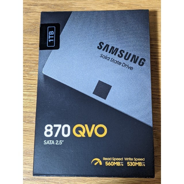 販売用SAMSUNG - 未開封新品 サムスン 870 QVO MZ-77Q1T0B/ITの通販 by