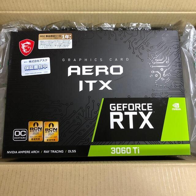 GeForce RTX 3060Ti AERO ITX 8G OC LHRPC/タブレット