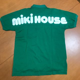 ミキハウス(mikihouse)の【mikiHOUSE】ミキハウス プリントロゴ ポロシャツ レトロ グリーン(ポロシャツ)