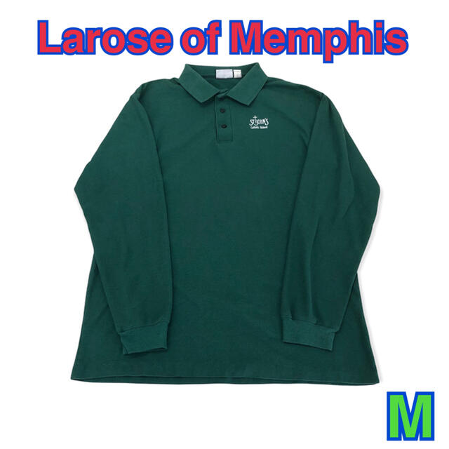 288 USA 古着 Larose of Memphis 長袖 ポロシャツ M メンズのトップス(ポロシャツ)の商品写真