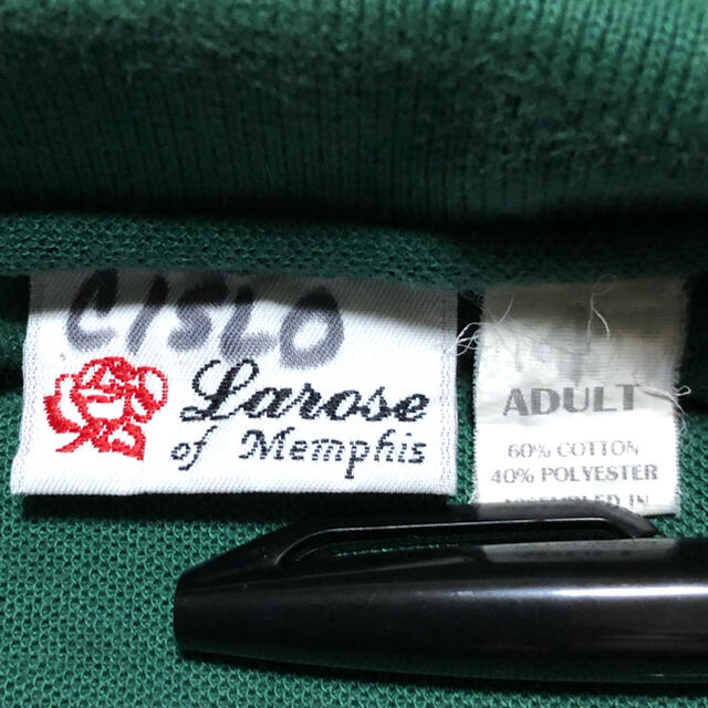 288 USA 古着 Larose of Memphis 長袖 ポロシャツ M メンズのトップス(ポロシャツ)の商品写真