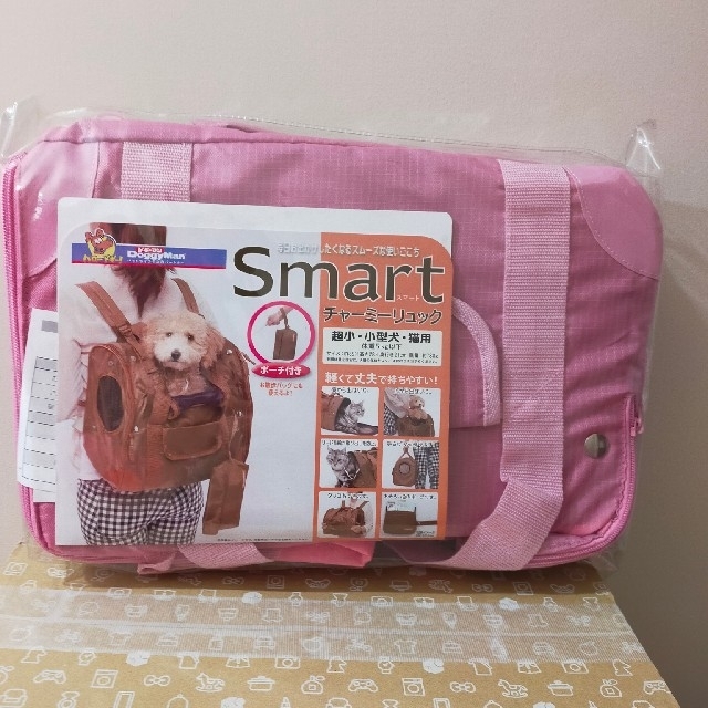 トップ ドギーマン Smartチャーミーリュックブラウン ペット用キャリー