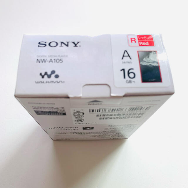 SONY(ソニー)の【新品未使用】SONY ウォークマン Aシリーズ NW-A105(R) スマホ/家電/カメラのオーディオ機器(ポータブルプレーヤー)の商品写真