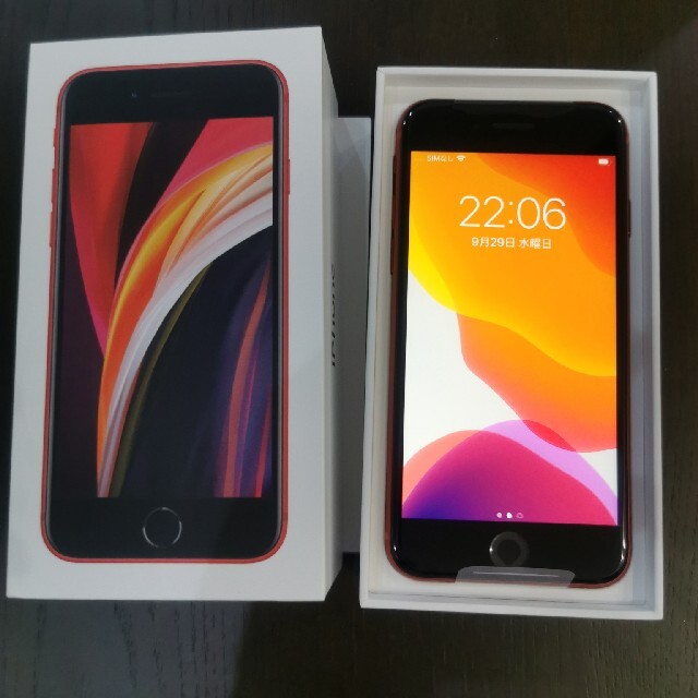 新品 iPhone se2 128GB 赤　red SIMフリー　第2世代