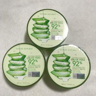 ネイチャーリパブリック(NATURE REPUBLIC)のネイチャーリパブリック　スージング&モイスチャーアロエゲル　3個セット(保湿ジェル)